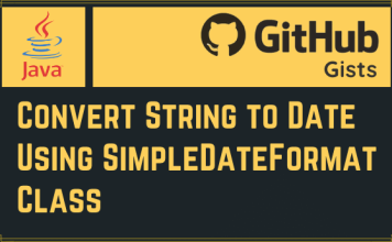 Convert String to Date Using SimpleDateFormat Class