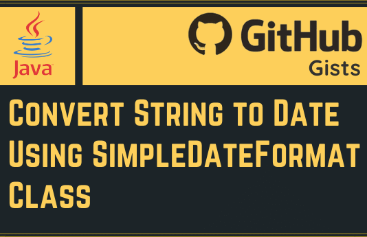 Convert String to Date Using SimpleDateFormat Class