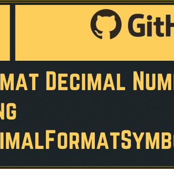 Format Decimal Numbers Using Format Symbols