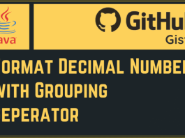 Format Decimal Numbers with Grouping Separator