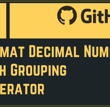Format Decimal Numbers with Grouping Separator