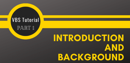 VBS Part 1 – Introduction and Background