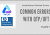 Common Errors with QTP/UFT – Part 1
