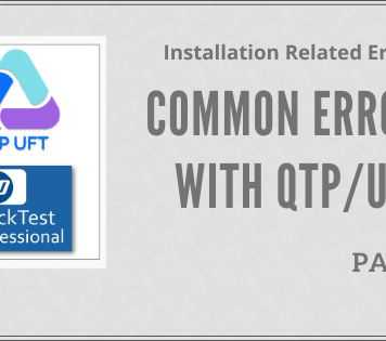 Common Errors with QTP/UFT – Part 1