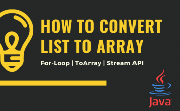 How To Convert List To Array in Java
