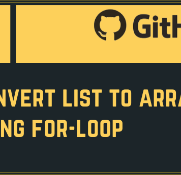 Convert List to Array Using For-Loop