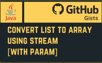 Convert List to Array Using Stream with Param