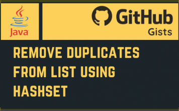 Remove Duplicates from List Using HashSet