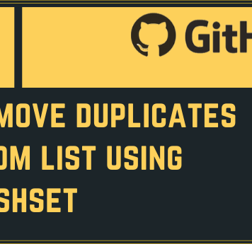 Remove Duplicates from List Using HashSet