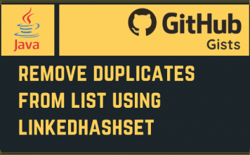 Remove Duplicates from List Using LinkedHashSet