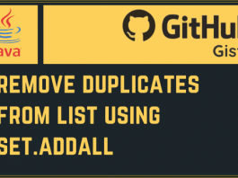 Remove Duplicates from List Using Set.addAll