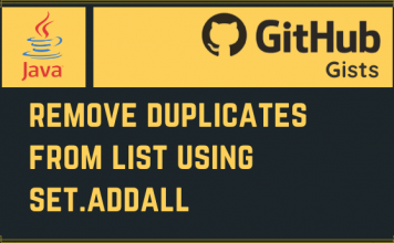 Remove Duplicates from List Using Set.addAll
