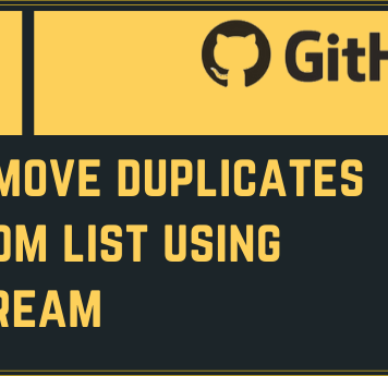 Remove Duplicates from List Using Stream