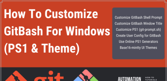 How To Customize GitBash For Windows
