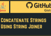 Concatenate Strings Using String Joiner