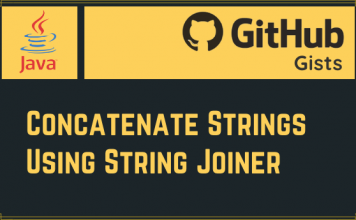 Concatenate Strings Using String Joiner