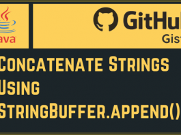 Concatenate Strings Using StringBuffer.append()