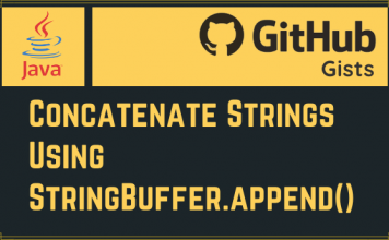 Concatenate Strings Using StringBuffer.append()