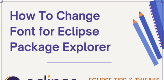 How To Change Font for Eclipse Package Explorer