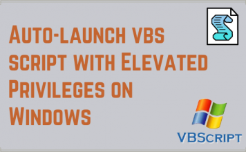 How To Auto-launch VBscript with Elevated Privileges