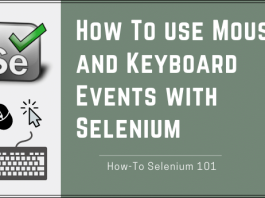 How To Use Mouse and Keyboard Events with Selenium