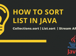 How To Sort List in Java
