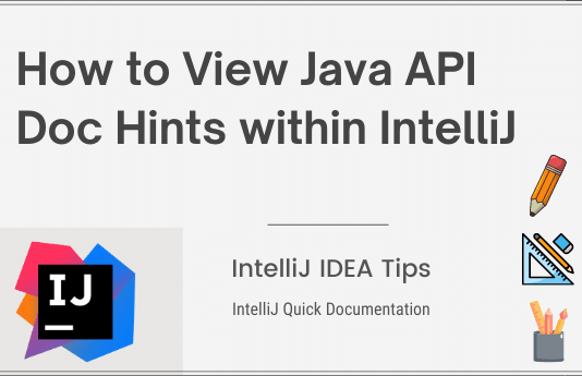How to View Java API Doc Hints within IntelliJ