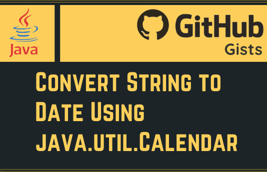 Convert String to Date Using java.util.Calendar