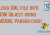 How To Load XML File into DOM Using MSXML