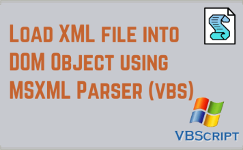 How To Load XML File into DOM Using MSXML