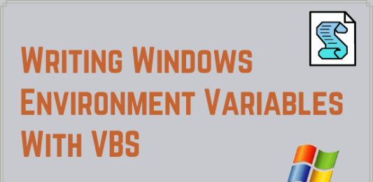 How To Write Windows Environment Variables With VBScript