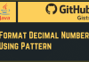 Format Decimal Numbers Using Pattern