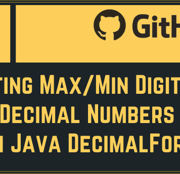 Setting Max/Min Digits For Decimal Numbers With Java DecimalFormat