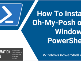How To Install Oh-My-Posh On Windows PowerShell